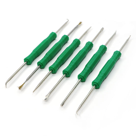 6pcs Soldering Tools -  PCB Repair Assistive Tool Kit, Chip Hold Hook and Fork