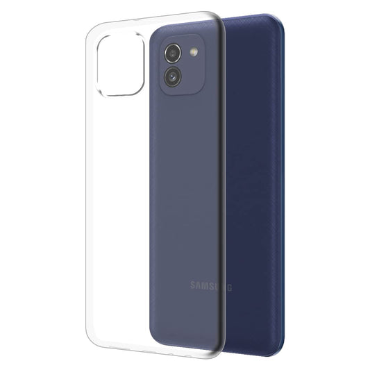 Back Cover For SAMSUNG GALAXY A03, Ultra Hybrid Clear Camera Protection, TPU Case, Shockproof (Multicolor As Per Availability)