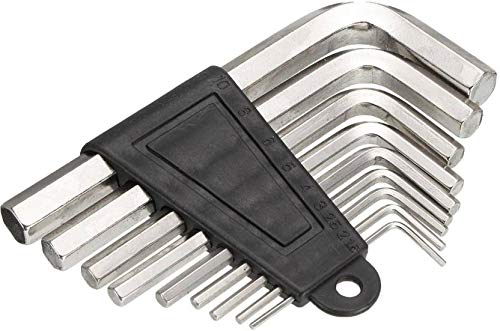 9pcs Hex Allen key set for bike, car, cycle, heavy vehicles and machinery.