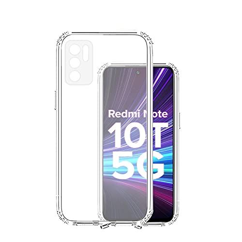 Back Cover For XIAOMI REDMI 10T 5G, Ultra Hybrid Clear Camera Protection, TPU Case, Shockproof (Multicolor As Per Availability)