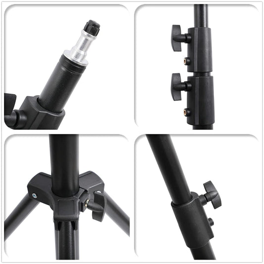 7 Feet Lightweight Long Portable Tripod Stand for Mobile Phone, Ring Light Stand, and Stand for Cameras