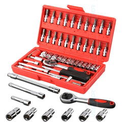 Combination Socket Ratchet Wrench set for car, bike, cycle repairing