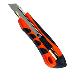 18mm Paper Cutter knife with self Lock System for Paper, Box, Thermocol & Home use [With 3 Replacement Blades]