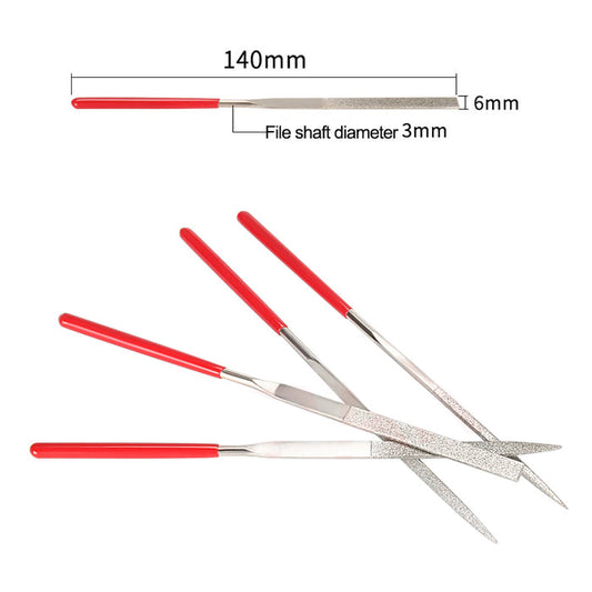 5pcs Needle File Kit, Fine Diamond Needle File Set