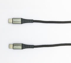 90W MCARE USB-C to USB-C Braided Fast Charging Cable | and USB to C