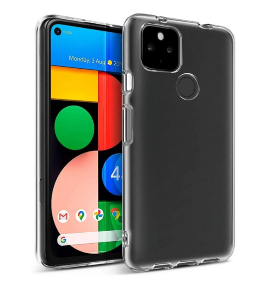 Back Cover For GOOGLE PIXEL 4A-5G, Ultra Hybrid Clear Camera Protection, TPU Case, Shockproof (Multicolor As Per Availability)