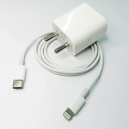 Mcare MXC-001 Type C to Lightning Charger, Fast Charging Power Adaptor with Type C to Lightning Cable for All iOS devices (White)