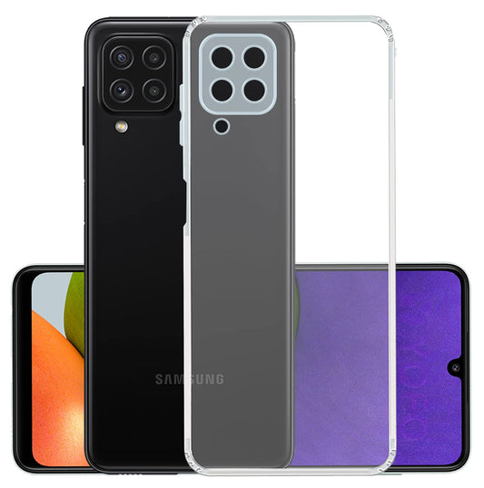 Back Cover For SAMSUNG GALAXY F22, Ultra Hybrid Clear Camera Protection, TPU Case, Shockproof (Multicolor As Per Availability)