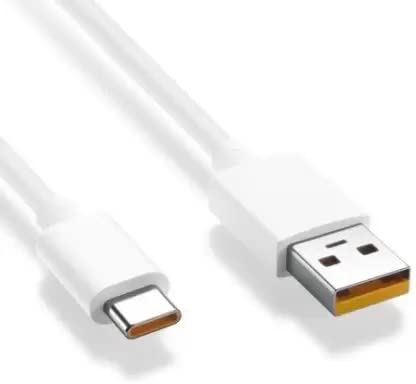 Mcare Usb TO Type C Quick Charger Fast Charging Cable For Smartphone -free 1 Meter, Sturdy Type C Cable with 4.1A Fast Charging & 480mbps Data Transmission(White)