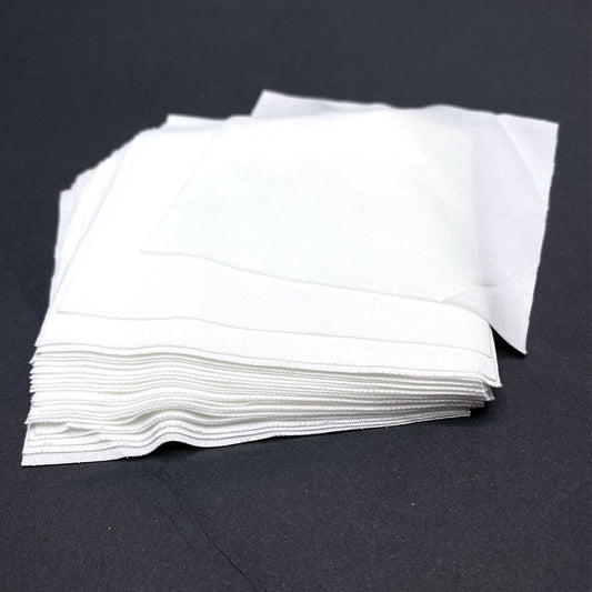 White Cleaning Cloth - 100Pcs Set - Mobile, Laptop Screen, Computer, TV Screen & Camera Lens