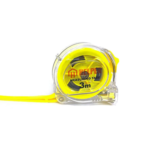 3 Meter Measuring Tape with Thumb lock Function button case. Steel Blade & Belt Clip