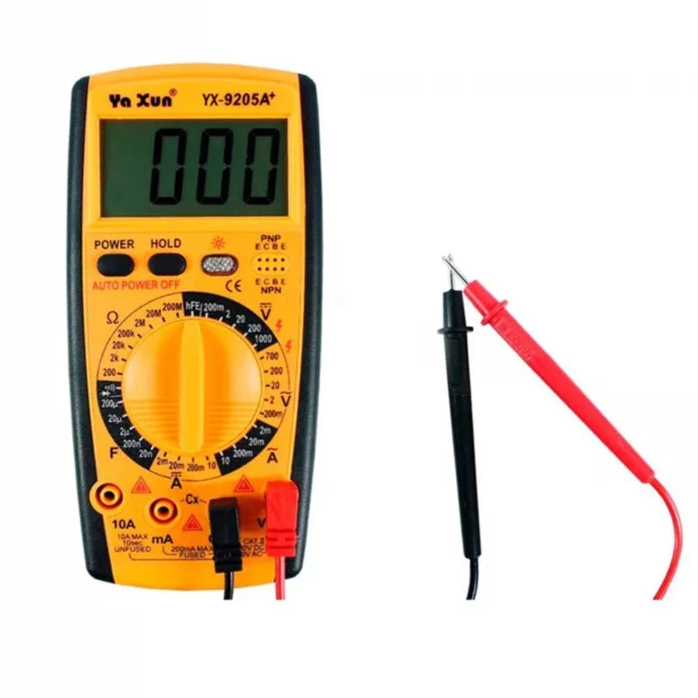 Yaxun Yx-9205A+ Ac/Dc Multimeter With Overload Protection.