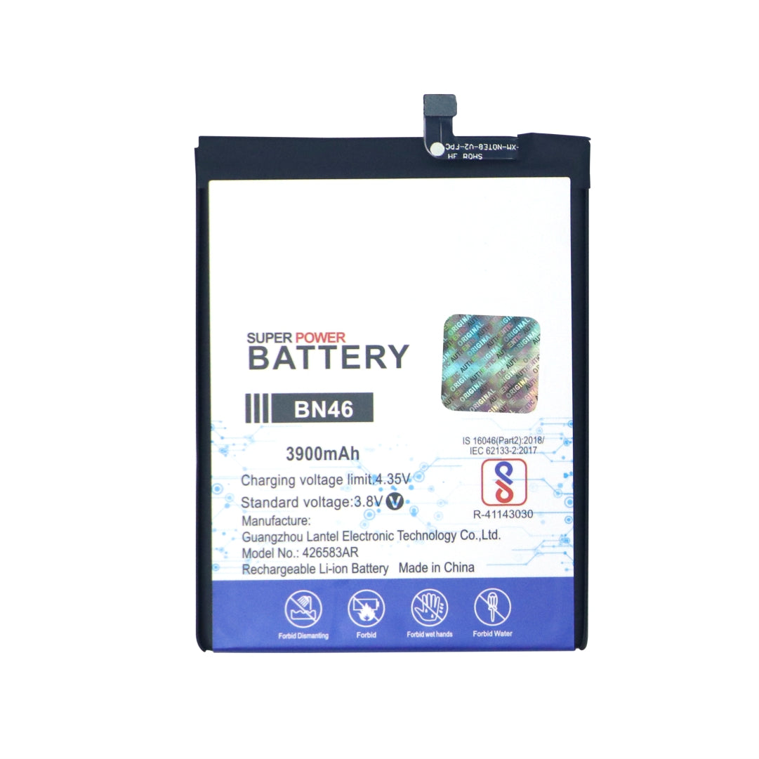 MOBILE BATTERY FOR XIAOMI BN46 - Redmi Y3 / Note 7 / Redmi 7 / Redmi Note 8