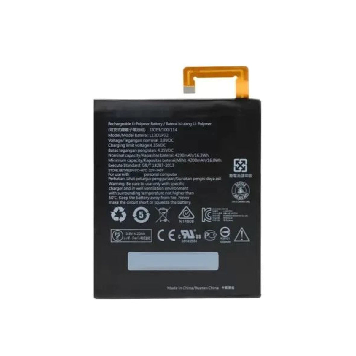 MOBILE BATTERY FOR LENOVO TAB L13D1P32