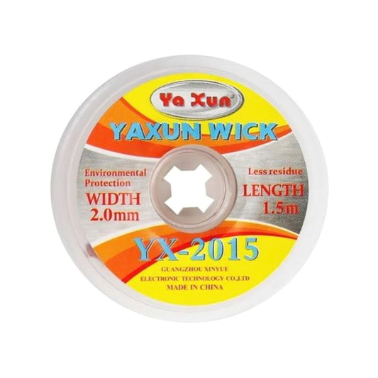 Yaxun Yx-2015 Desoldering Wick, Wire 1.5Mm Long, Width-2.0Mm, Solder Remover Wire Roll