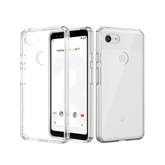 Back Cover For GOOGLE PIXEL 3, Ultra Hybrid Clear Camera Protection, TPU Case, Shockproof (Multicolor As Per Availability)