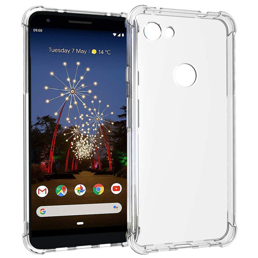 Back Cover For GOOGLE PIXEL 3A, Ultra Hybrid Clear Camera Protection, TPU Case, Shockproof (Multicolor As Per Availability)