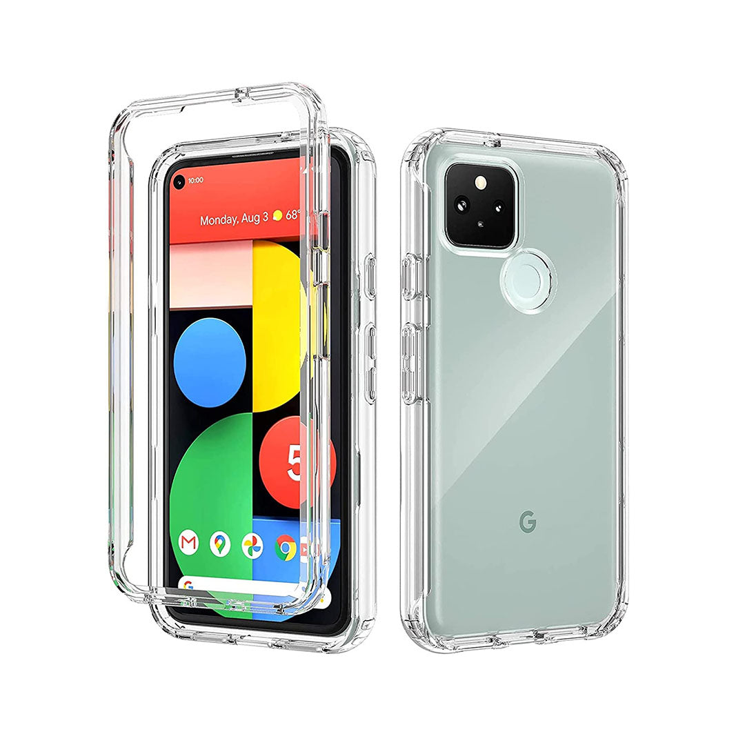 Back Cover For GOOGLE PIXEL 5, Ultra Hybrid Clear Camera Protection, TPU Case, Shockproof (Multicolor As Per Availability)