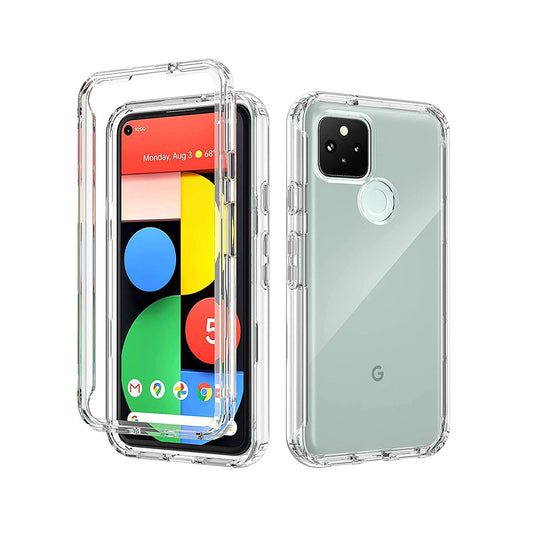Back Cover For GOOGLE PIXEL 5, Ultra Hybrid Clear Camera Protection, TPU Case, Shockproof (Multicolor As Per Availability)
