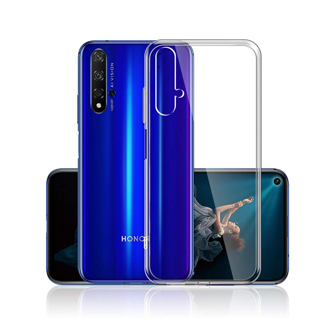 Back Cover For HUAWEI HONOR 20, Ultra Hybrid Clear Camera Protection, TPU Case, Shockproof (Multicolor As Per Availability)