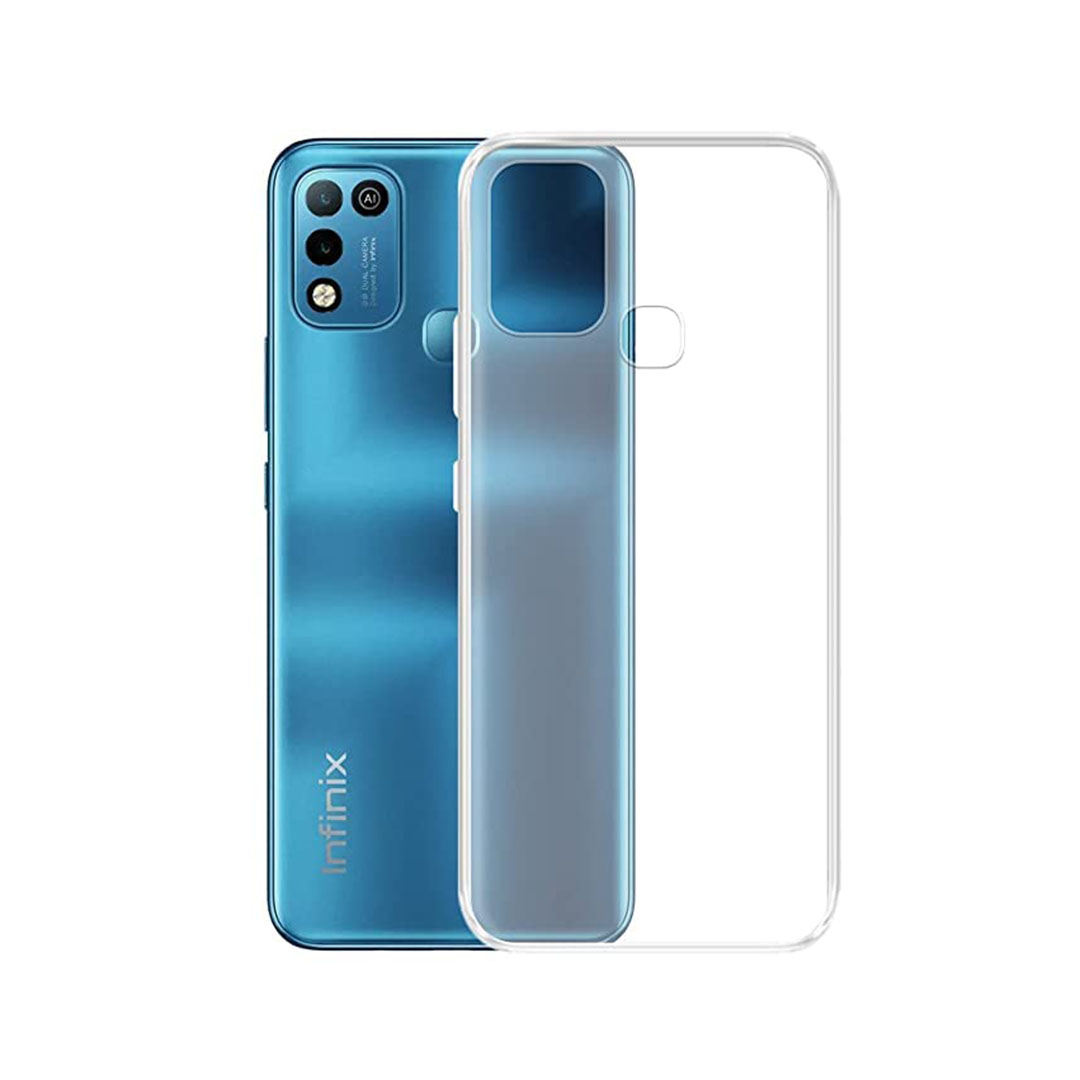 Back Cover For INFINIX HOT 10 PLAY, Ultra Hybrid Clear Camera Protection, TPU Case, Shockproof (Multicolor As Per Availability)