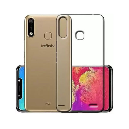 Back Cover For INFINIX HOT-7 X624, Ultra Hybrid Clear Camera Protection, TPU Case, Shockproof (Multicolor As Per Availability)