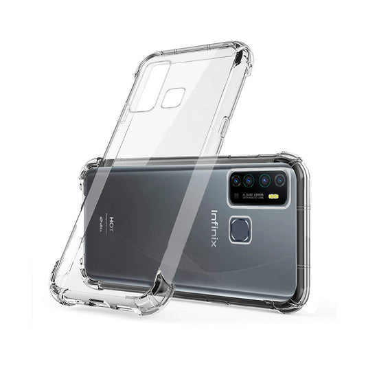 Back Cover For INFINIX HOT 9, Ultra Hybrid Clear Camera Protection, TPU Case, Shockproof (Multicolor As Per Availability)