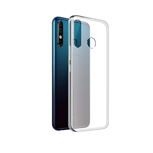 Back Cover For Infinix Hot 8, Ultra Hybrid Clear Camera Protection, TPU Case, Shockproof (Multicolor As Per Availability)