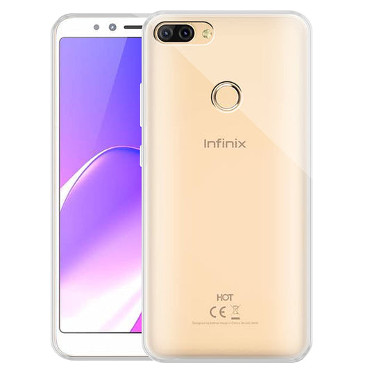 Back Cover For INFINIX HOT-6 X606, Ultra Hybrid Clear Camera Protection, TPU Case, Shockproof (Multicolor As Per Availability)