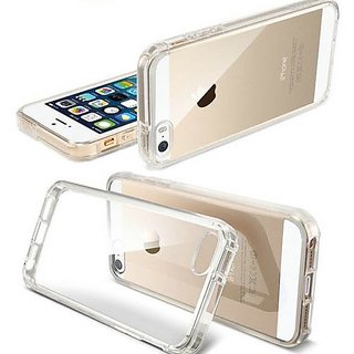 Back Cover For IPHONE 4S, Ultra Hybrid Clear Camera Protection, TPU Case, Shockproof (Multicolor As Per Availability)