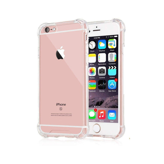 Back Cover For IPHONE 6G, Ultra Hybrid Clear Camera Protection, TPU Case, Shockproof (Multicolor As Per Availability)