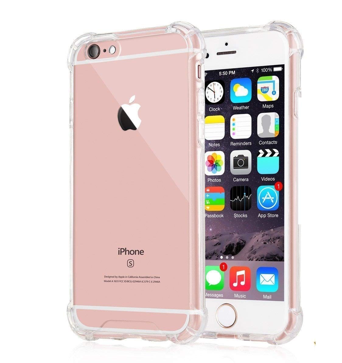 Back Cover For IPHONE 6S PLUS, Ultra Hybrid Clear Camera Protection, TPU Case, Shockproof (Multicolor As Per Availability)