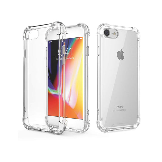 Back Cover For IPHONE 8G, Ultra Hybrid Clear Camera Protection, TPU Case, Shockproof (Multicolor As Per Availability)