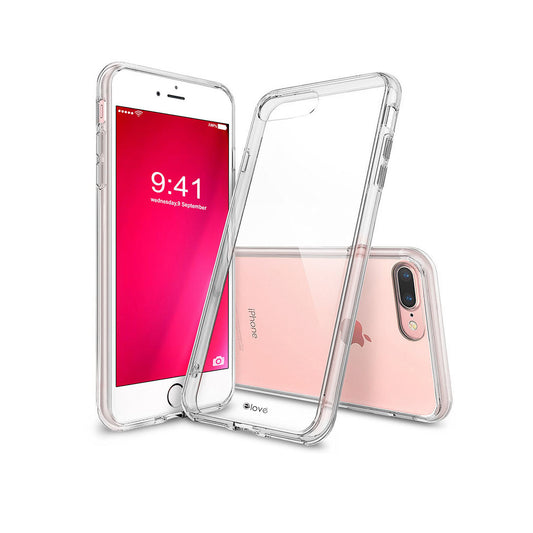 Back Cover For IPHONE 8 PLUS, Ultra Hybrid Clear Camera Protection, TPU Case, Shockproof (Multicolor As Per Availability)