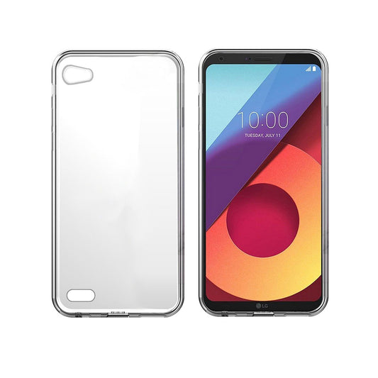 Back Cover For LG Q6, Ultra Hybrid Clear Camera Protection, TPU Case, Shockproof (Multicolor As Per Availability)