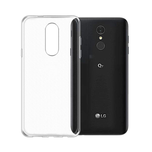 Back Cover For LG Q720, Ultra Hybrid Clear Camera Protection, TPU Case, Shockproof (Multicolor As Per Availability)