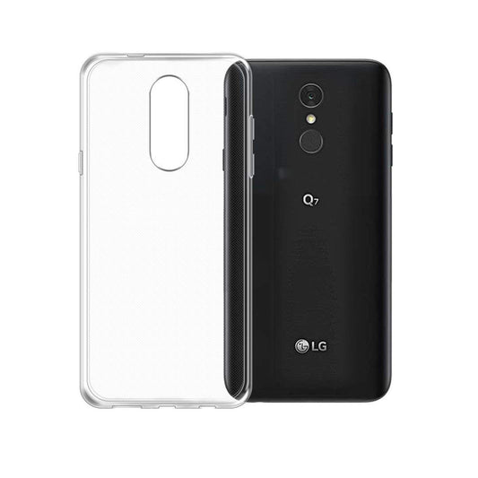 Back Cover For LG Q610/Q7, Ultra Hybrid Clear Camera Protection, TPU Case, Shockproof (Multicolor As Per Availability)