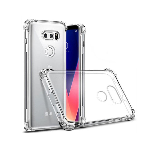 Back Cover For LG V30, Ultra Hybrid Clear Camera Protection, TPU Case, Shockproof (Multicolor As Per Availability)