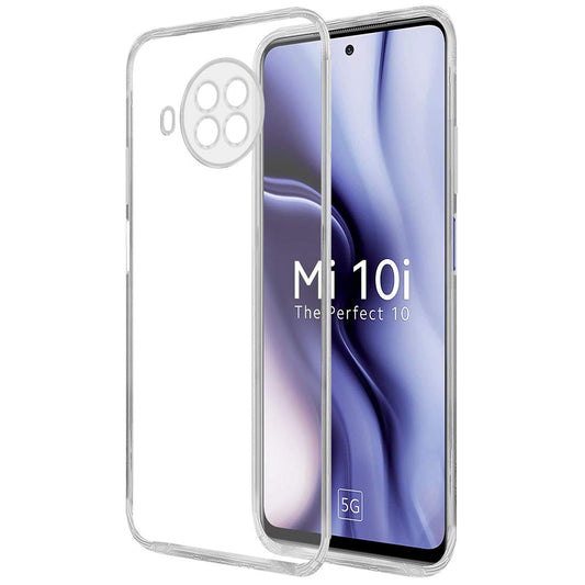 Back Cover For XIAOMI MI 10I 5G, Ultra Hybrid Clear Camera Protection, TPU Case, Shockproof (Multicolor As Per Availability)