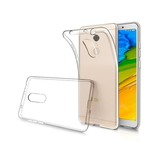 Back Cover For Xiaomi Redmi 5, Ultra Hybrid Clear Camera Protection, TPU Case, Shockproof (Multicolor As Per Availability)
