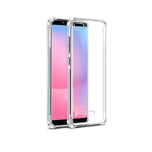 Back Cover For Xiaomi Redmi 6A, Ultra Hybrid Clear Camera Protection, TPU Case, Shockproof (Multicolor As Per Availability)