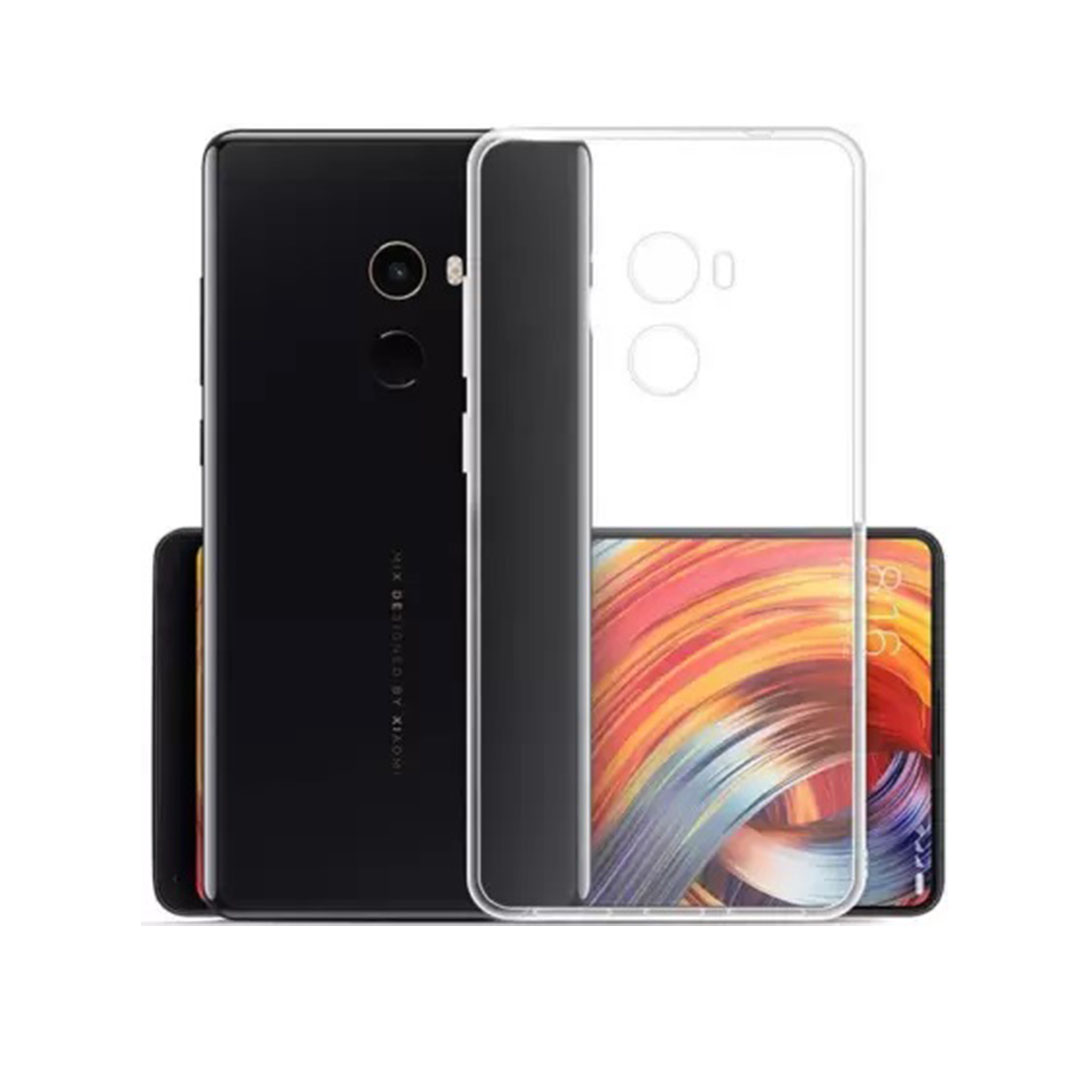 Back Cover For MI MIX 2, Ultra Hybrid Clear Camera Protection, TPU Case, Shockproof (Multicolor As Per Availability)