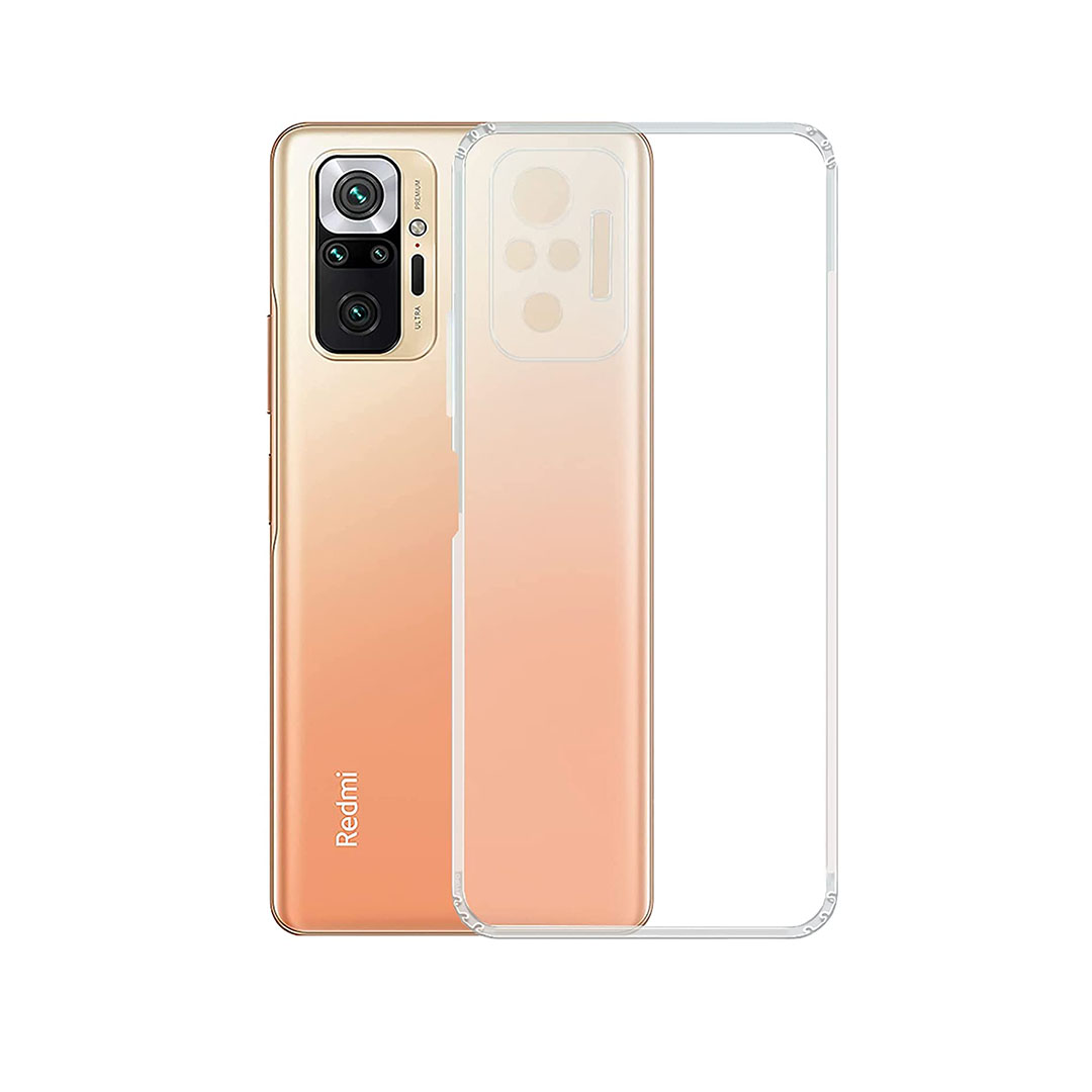 Back Cover For Xiaomi Redmi Note 10 Pro, Ultra Hybrid Clear Camera Protection, TPU Case, Shockproof (Multicolor As Per Availability)