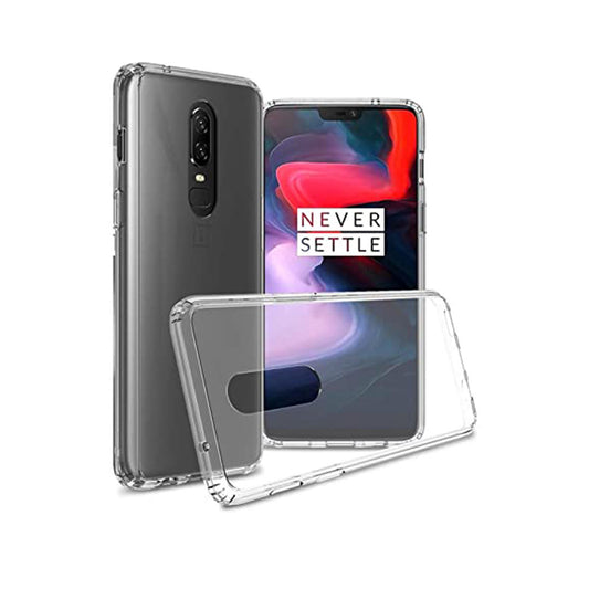 Back Cover For Oneplus 6, Ultra Hybrid Clear Camera Protection, TPU Case, Shockproof (Multicolor As Per Availability)