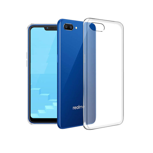 Back Cover For Oppo Realme C1, Ultra Hybrid Clear Camera Protection, TPU Case, Shockproof (Multicolor As Per Availability)