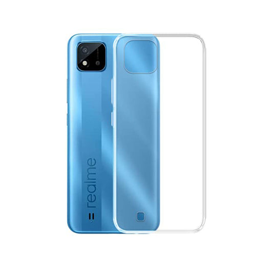 Back Cover For Oppo Realme C20/C21, Ultra Hybrid Clear Camera Protection, TPU Case, Shockproof (Multicolor As Per Availability)