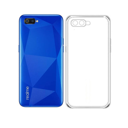 Back Cover For Oppo Realme C2, Ultra Hybrid Clear Camera Protection, TPU Case, Shockproof (Multicolor As Per Availability)