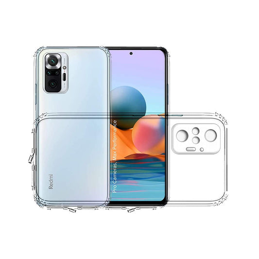 Back Cover For XIAOMI REDMI NOTE 10 PRO MAX, Ultra Hybrid Clear Camera Protection, TPU Case, Shockproof (Multicolor As Per Availability)