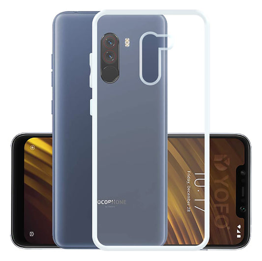 Back Cover For XIAOMI POCO F1, Ultra Hybrid Clear Camera Protection, TPU Case, Shockproof (Multicolor As Per Availability)