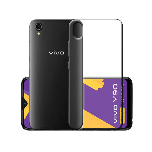 Back Cover For VIVO Y90, Ultra Hybrid Clear Camera Protection, TPU Case, Shockproof (Multicolor As Per Availability)